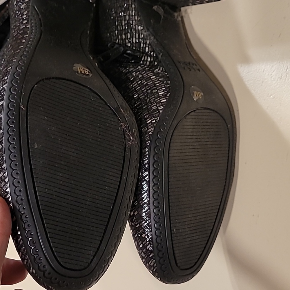 Alex & Marie Elegant Black and Silver Women's Ankle Boots Size 8 NWOT - Picture 5 of 7